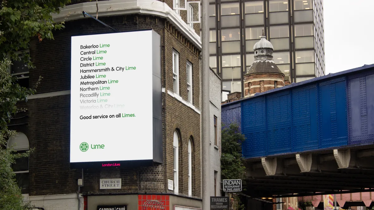 Playful Lime Bike Campaign Demonstrates Brand Power on the London Underground