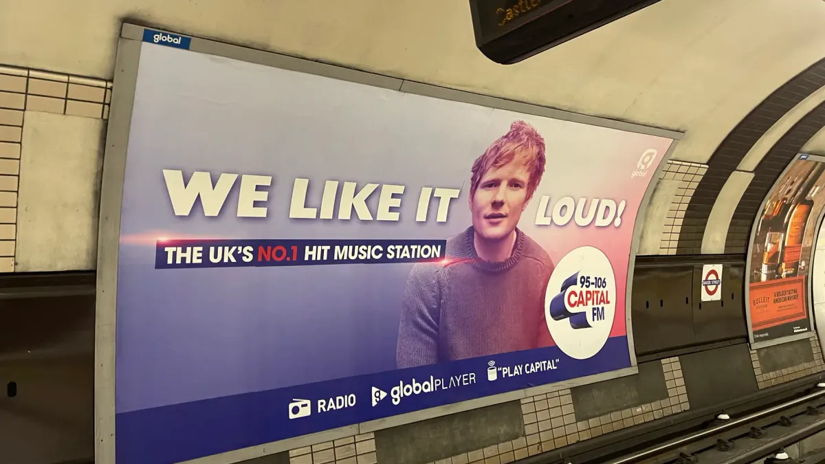 Why is London Underground advertising considered high-impact?
