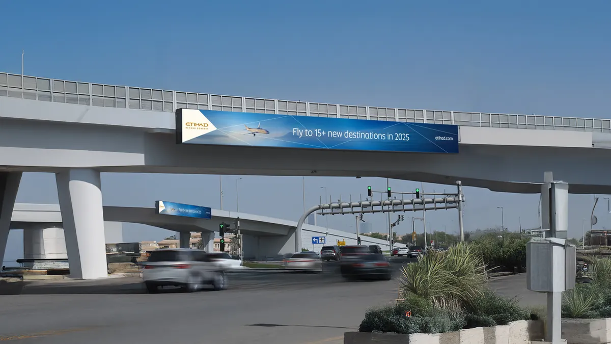 Digital Bridge Banner Advertising in Abu Dhabi