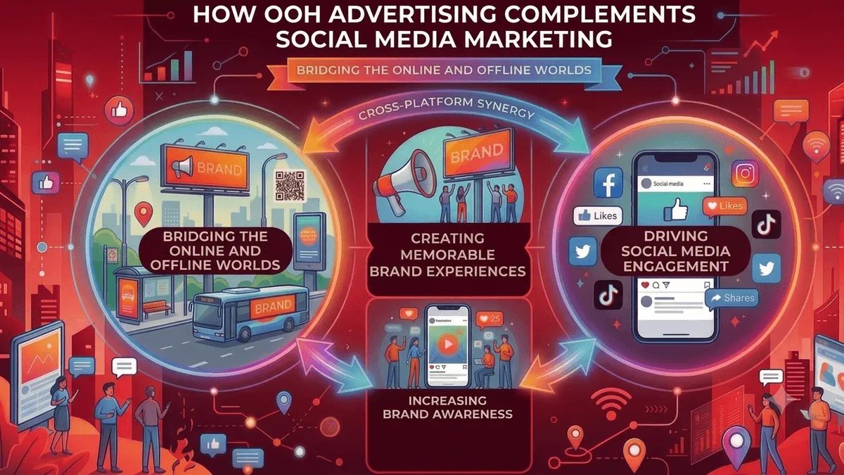 How OOH Advertising Complements Social Media Marketing