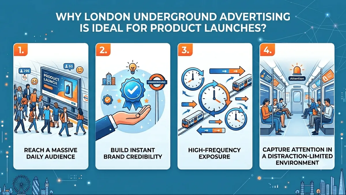 Why London Underground Advertising Is Ideal for Product Launches?