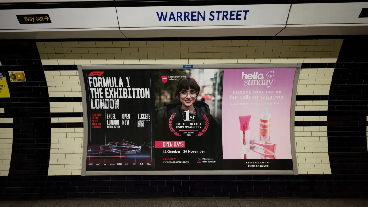 Nottingham Trent University Tube Advertising Case Study