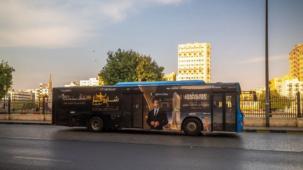 Shahrukhz by Danube Turns Dubai Buses into Moving Property Billboards