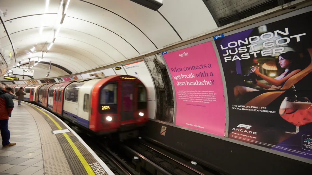 Beazley Insurance targets the City with a premium underground advertising campaign