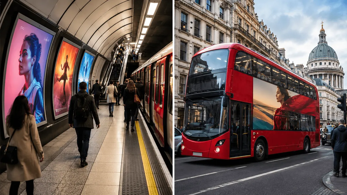 London Underground Advertising vs Bus Advertising