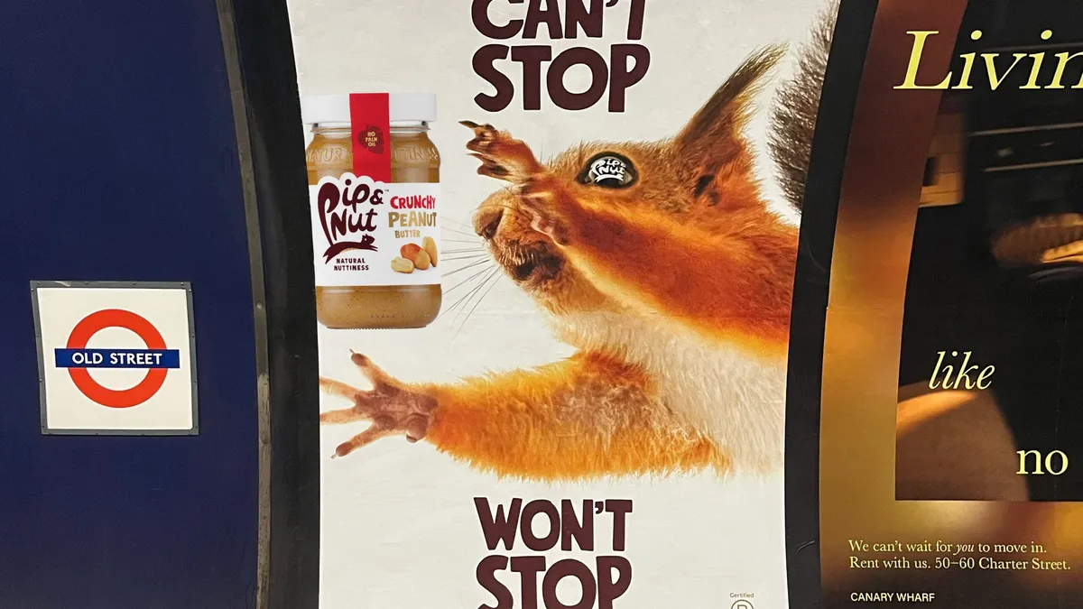 Pip & Nut Brings Its Obsession Spreads Campaign to the London Underground