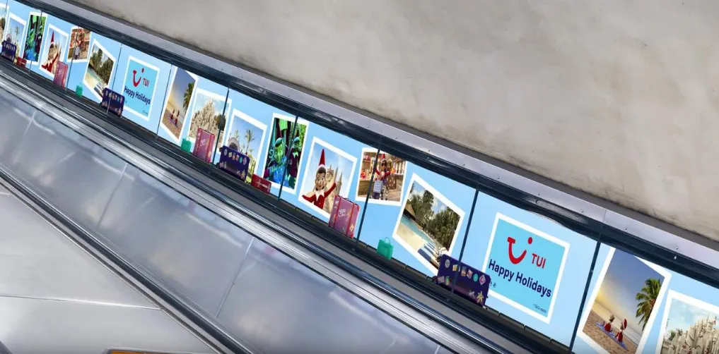 TUI Cheeky Elves Campaign on the London Underground