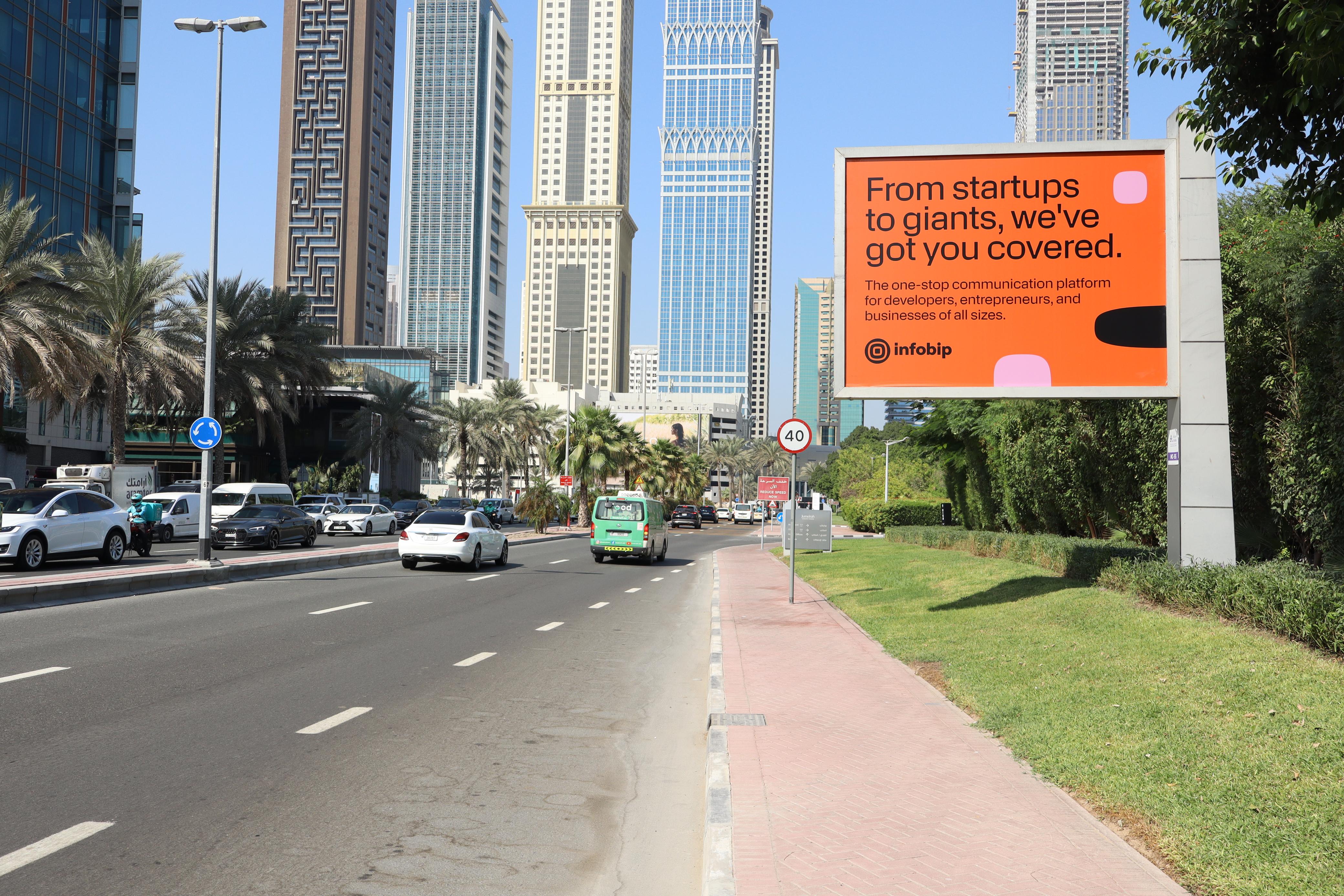 Infobip’s Strategic Campaign in Downtown Dubai and DIFC Advertising in Dubai - Advertise OOH with Dubai Advertising