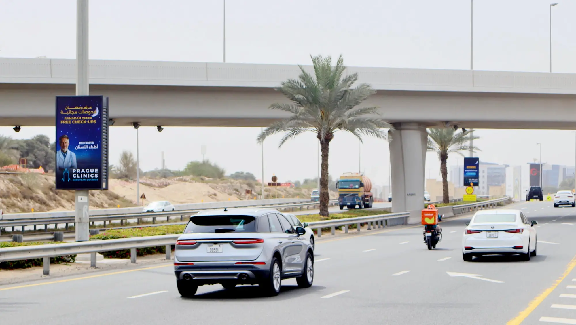 Dubai Advertising Unveils Impactful Prague Clinics Lamppost Campaign on Umm Suqeim Road