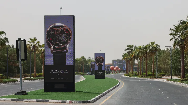 Outdoor Digital Totems at DWC