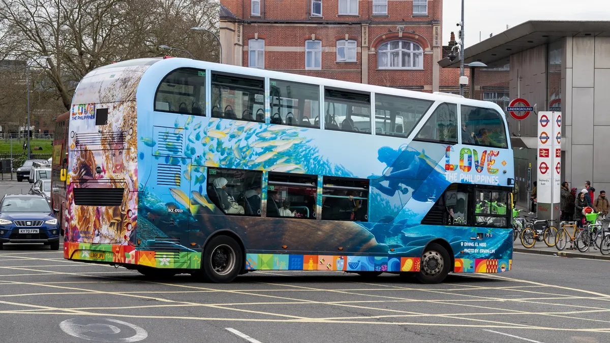 Love Philippines Campaign - London Bus Full Wraps + Bus Rears - London Bus Advertising