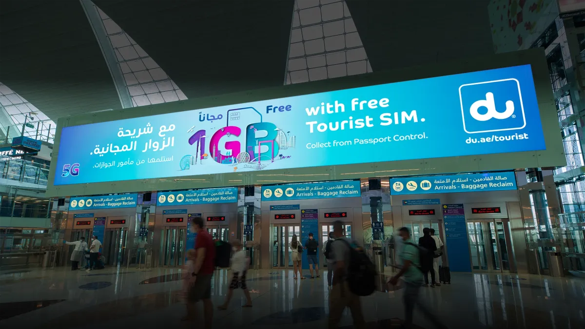 DU campaign on Gulf Airports