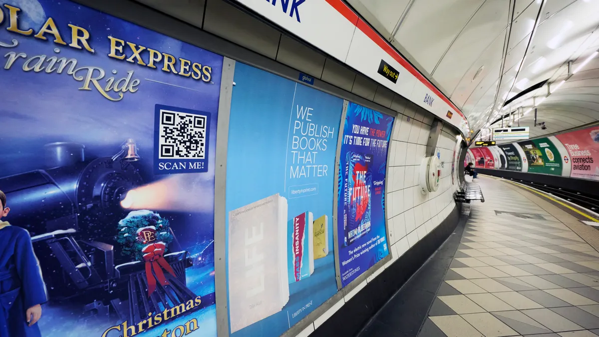 Liberty in Print Campaign in The London Tube by London Underground Advertising