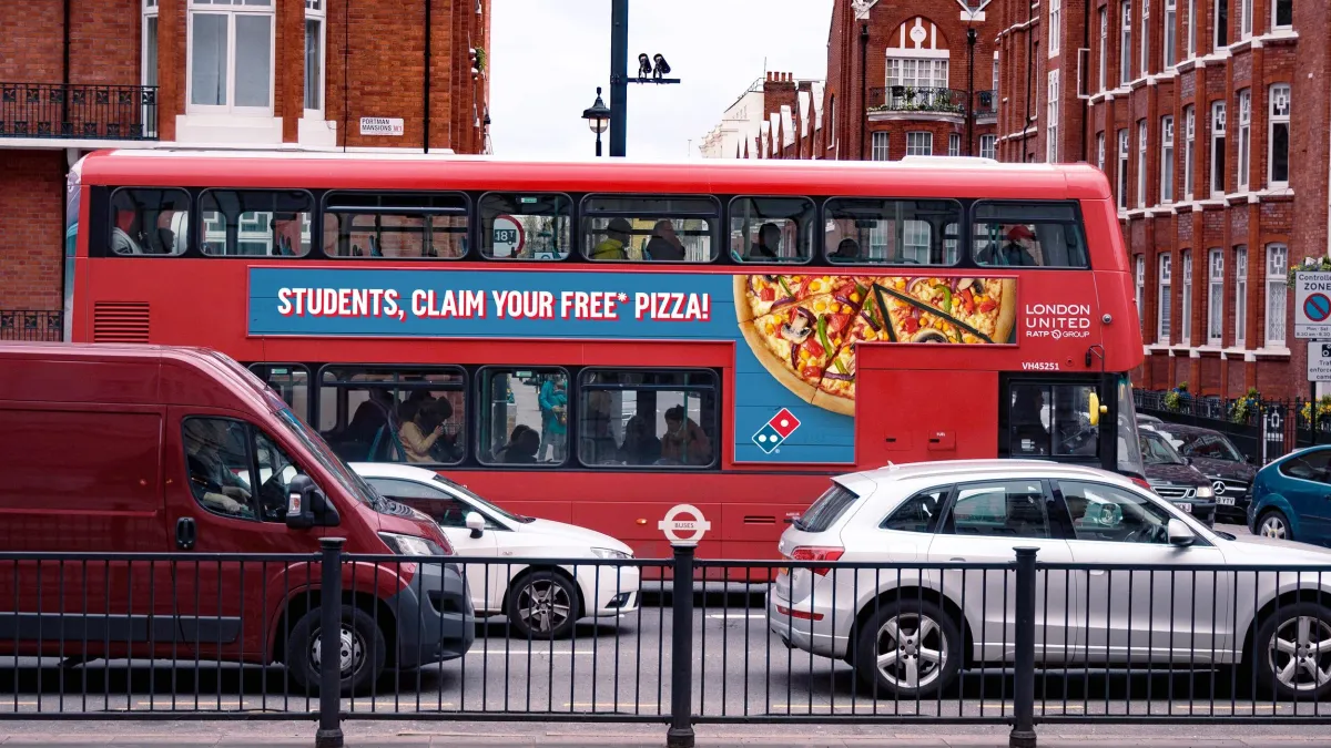 engaging commuters with bus ads in London traffic