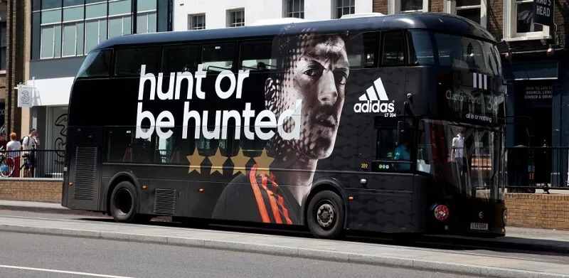 Bus Wrap Ad in London