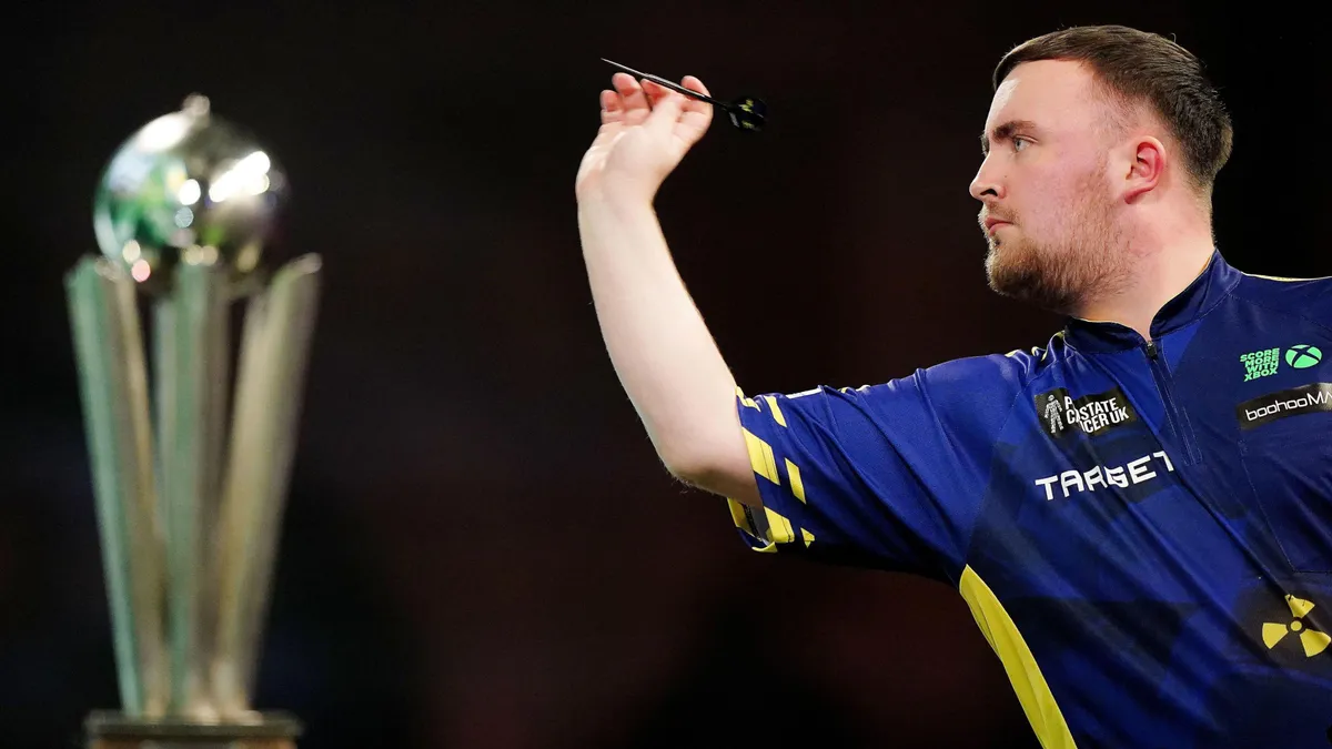 Luke Littler in Darts World Championship