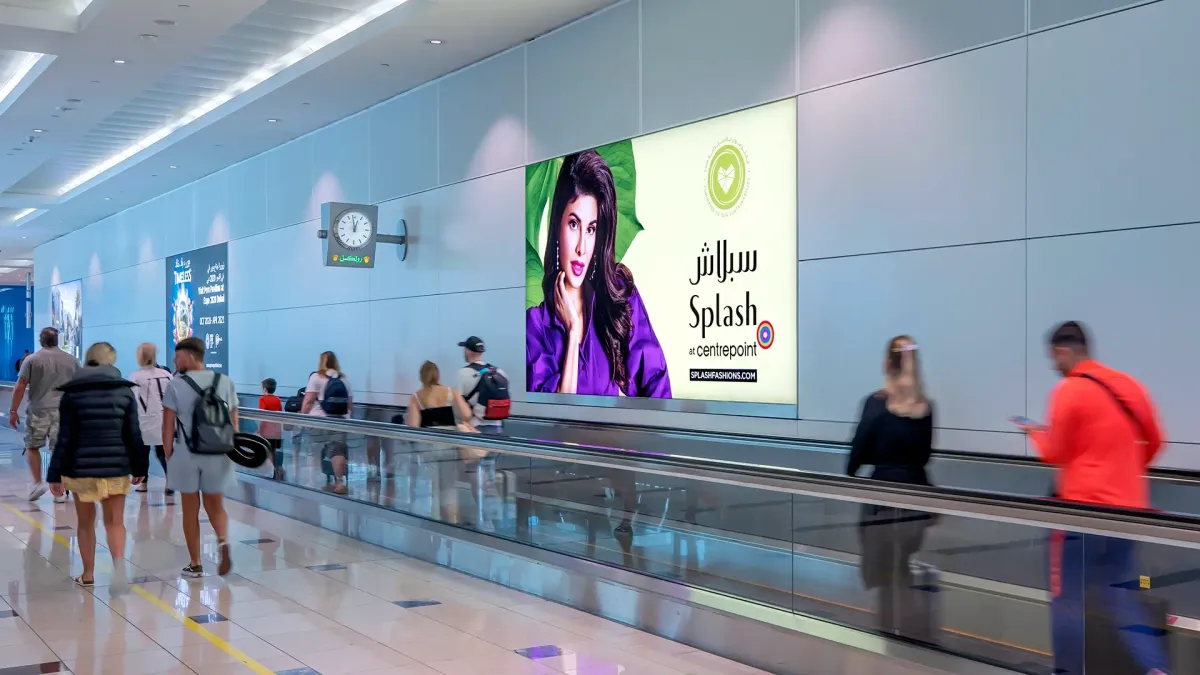 Centrepoint ads on Dubai International Airport