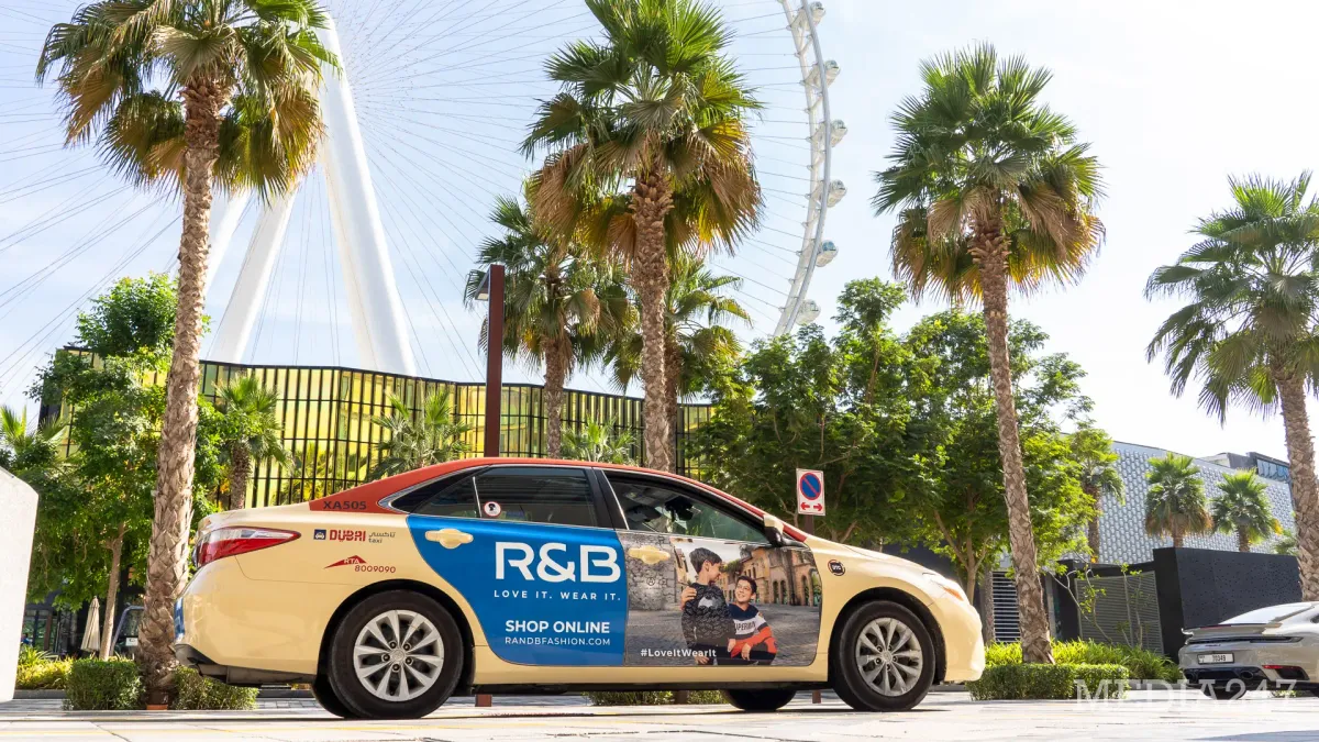 Taxi ads in Dubai