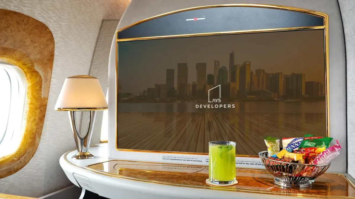 AYS Developers x Fly Dubai In-Flight Airplane Advertising - Gulf Airport Advertising