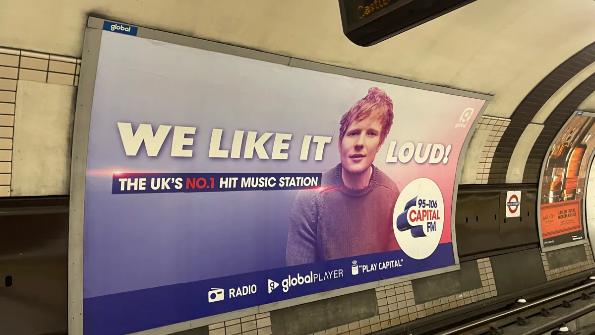 Captial FM London Underground Advertisement Poster - London Underground Advertising