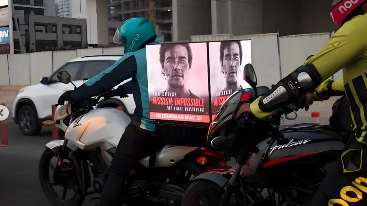 Mission Impossible - The Final Reckoning Tom Cruise OOH on Deliveroo - Dubai Advertising