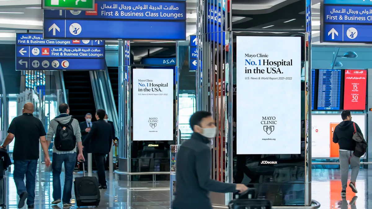 Mayo Clinic Airport pDOOH - Dubai International Airport - OOH Advertising UAE