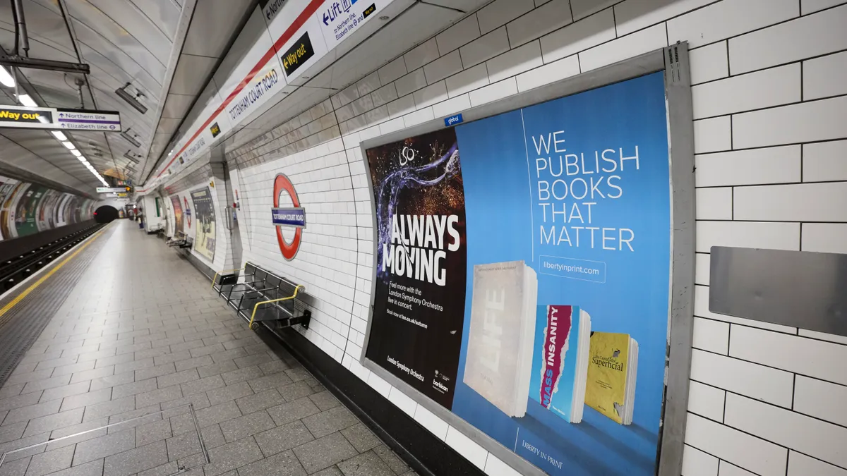 Liberty in Print Campaign in The London Tube by London Underground Advertising