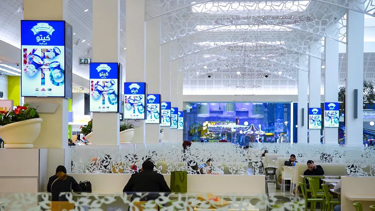 Mall Pillar Screens - Dubai Mall Advertising 