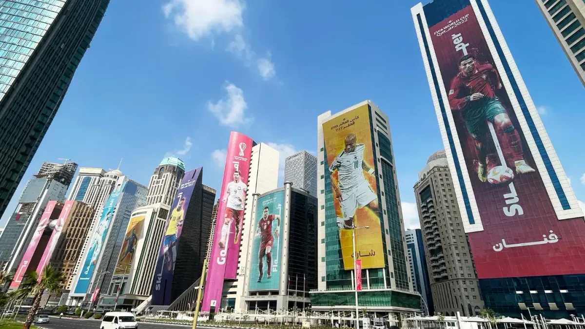 FIFA Full Building Wrap Advertising in Dubai - Dubai Advertising