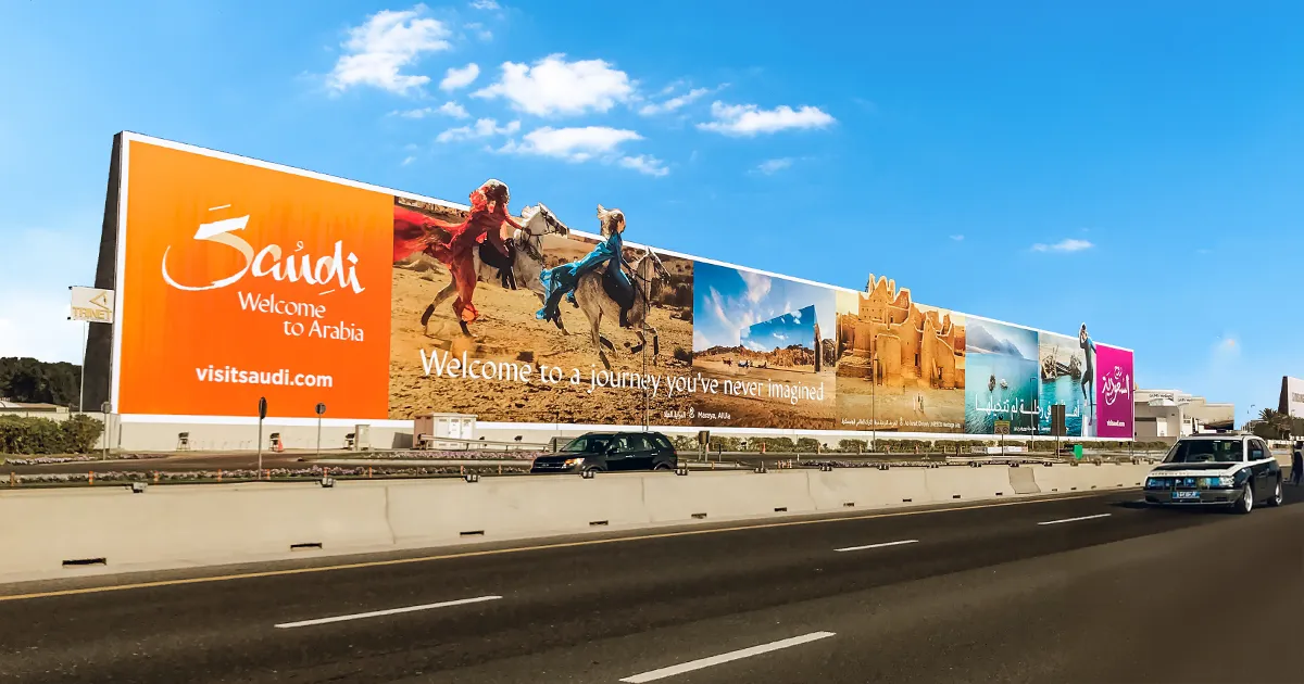 Visit Saudi, "Welcome to Arabia" OOH Campaign in Dubai