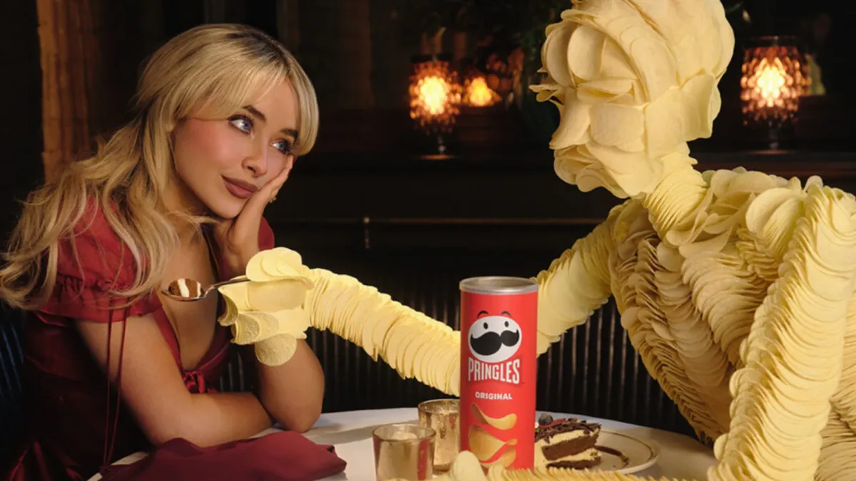 Sabrina Carpenter in the "Pringles Pringleleo" Super Bowl Ad - World Sports Advertising