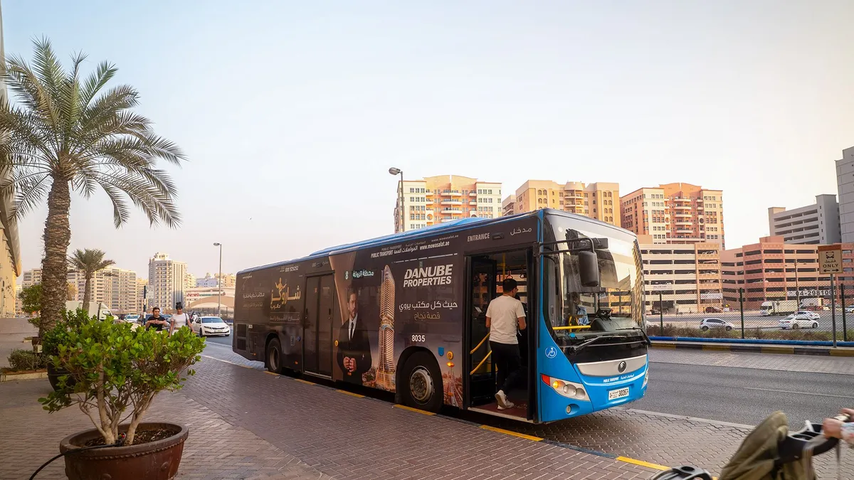 Shahrukhz by Danube full wrap bus campaign