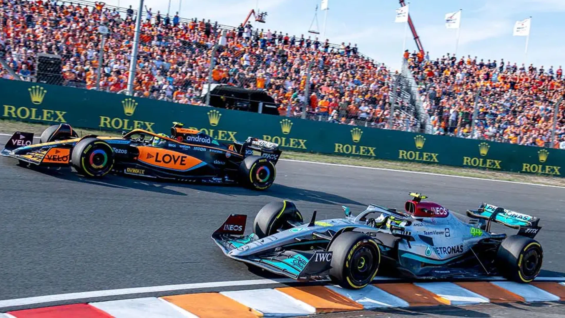 Rolex Perimeter Board Advertising at F1 Mercedes AMG Petronas F1 - World Sports Advertising