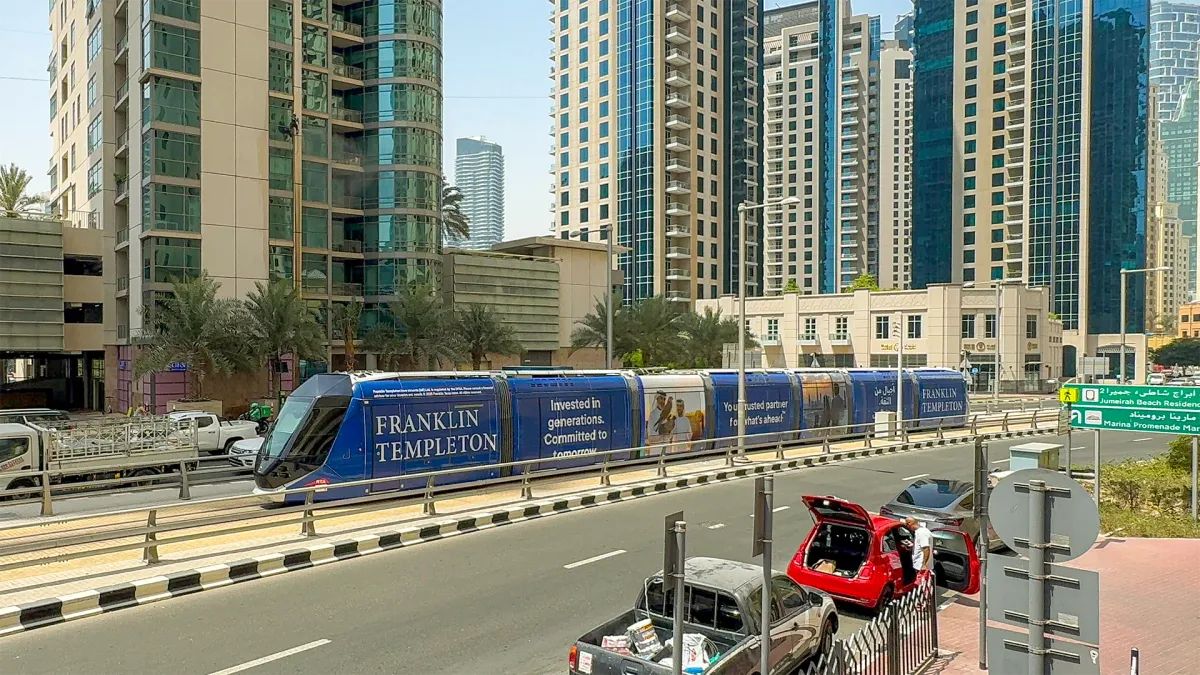Dubai Tram ads