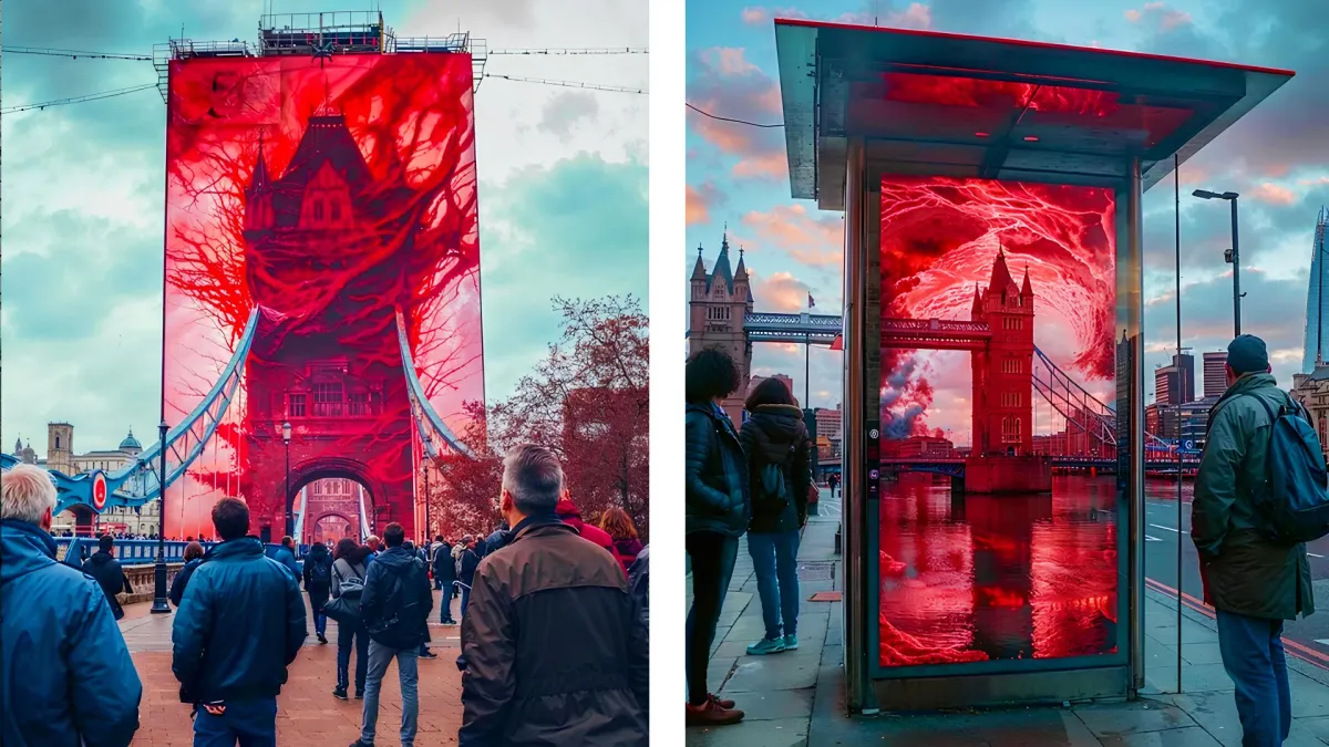 Stranger Things using DOOH in the UK