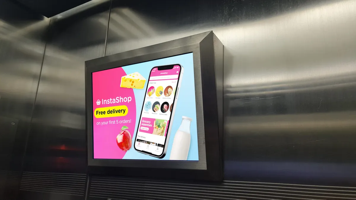 Elevator ads in Dubai enhancing brand exposure