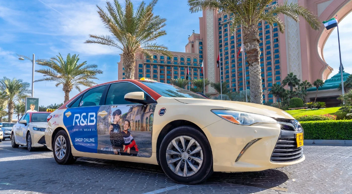 Taxi Advertising in UAE - OOH Advertising UAE