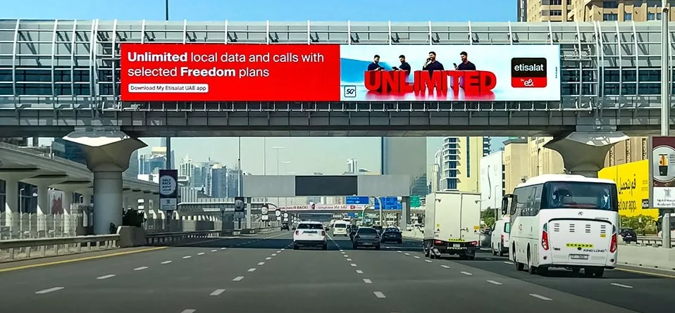 e& Bridge Banner ads