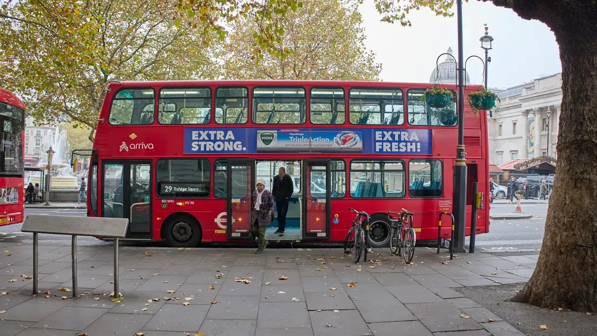 Vicks using bus superside ad in London