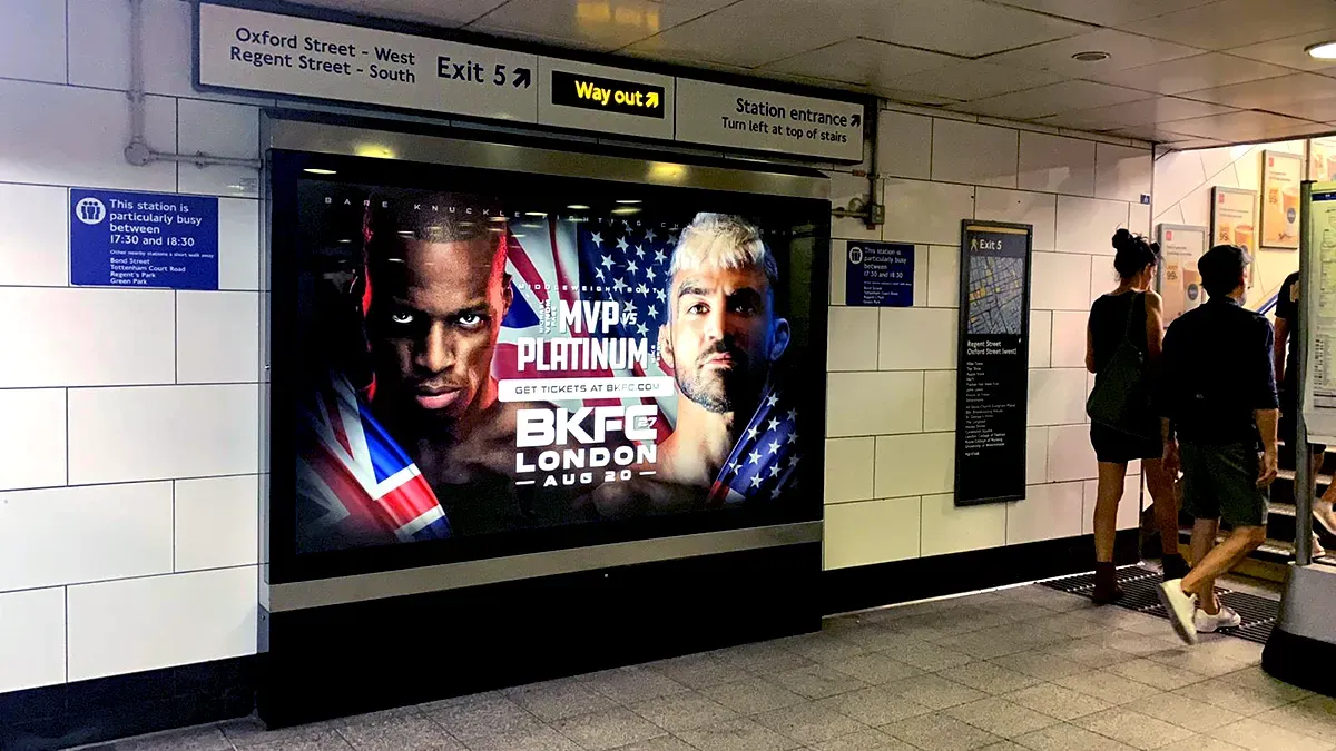 Digital 12 Sheet Advertisement at the London Tube