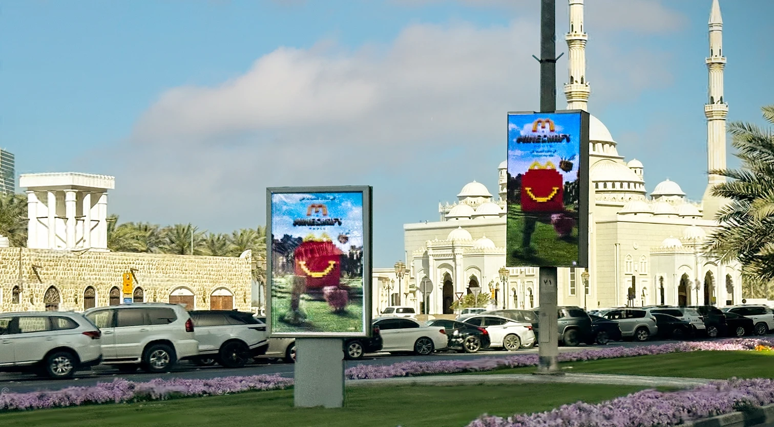 McDonald’s Minecraft-Inspired Lampposts