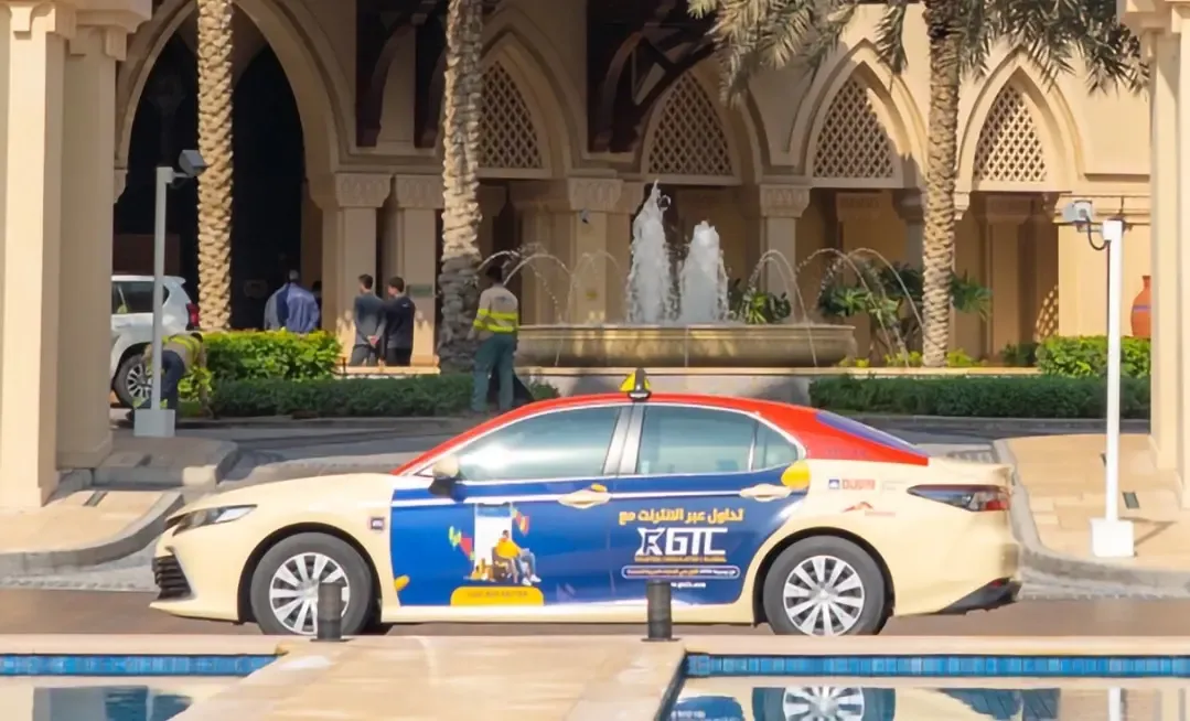 taxi ads in dubai, uae