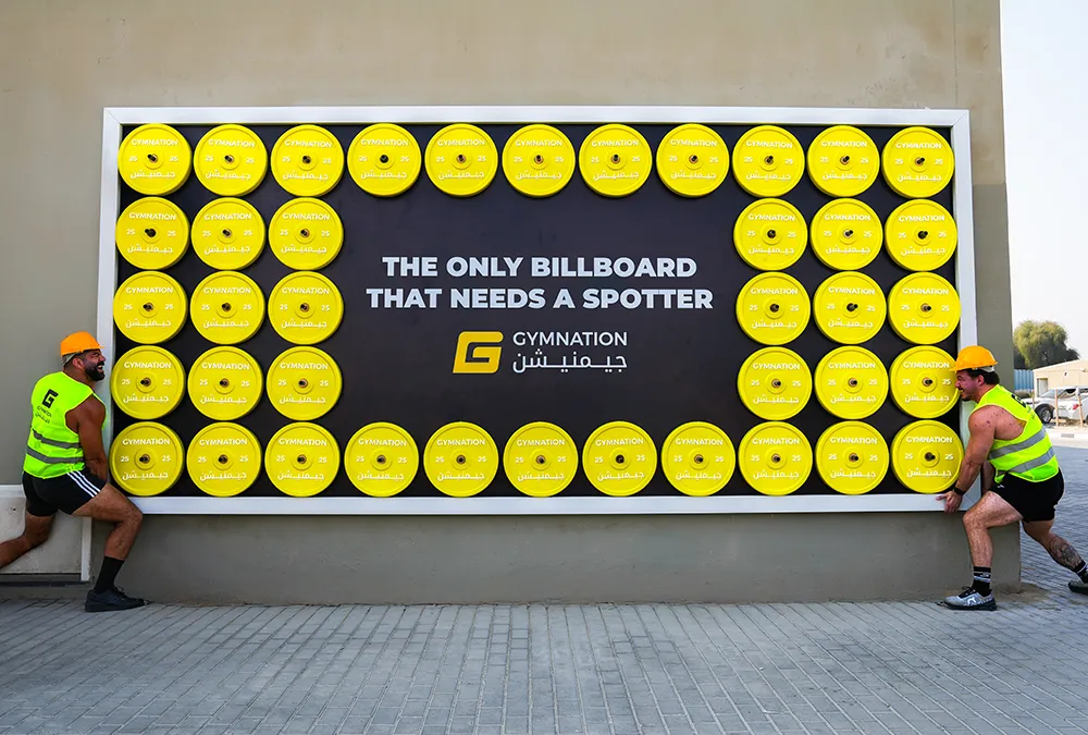 GymNation’s One-Tonne Billboard OOH Campaign - Dubai Advertising