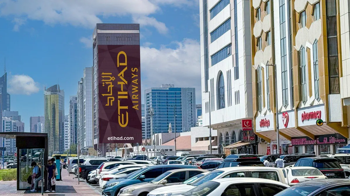 Etihad Airways Building Wrap
