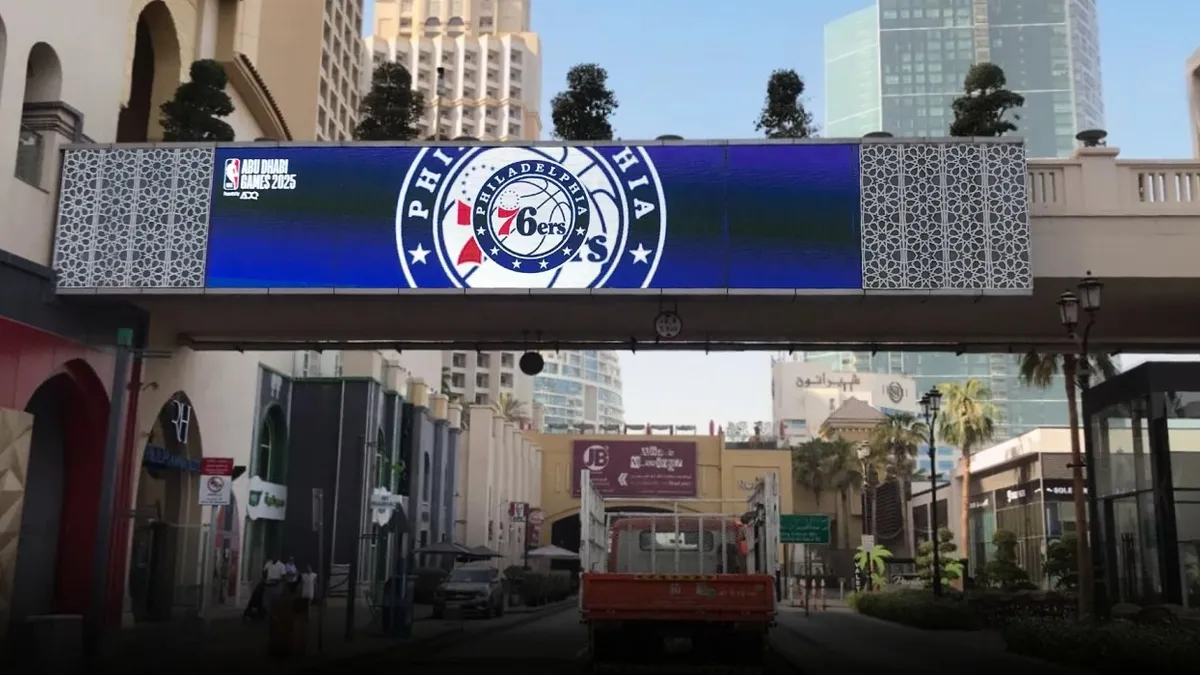 NBA Abu Dhabi 2025 OOH Advertising Dubai - World Sports Advertising