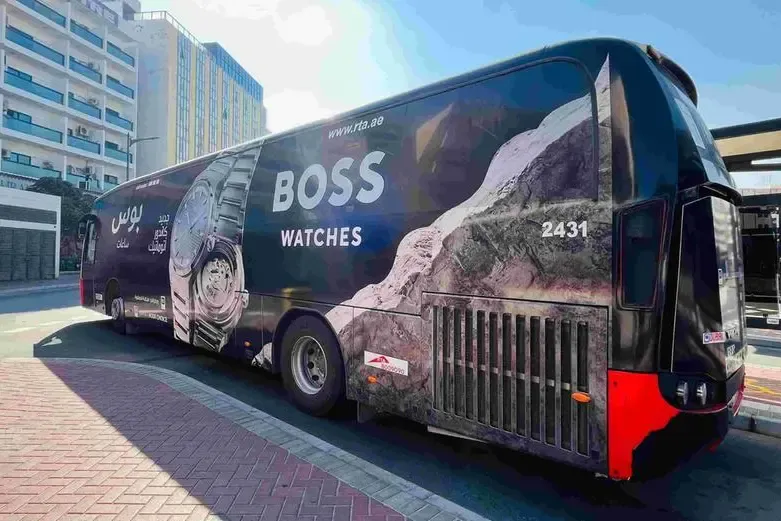bus ads in Dubai