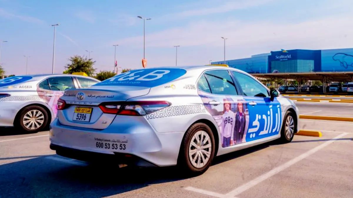 R&B's Campaign in Abu Dhabi - Dubai Taxi Advertising