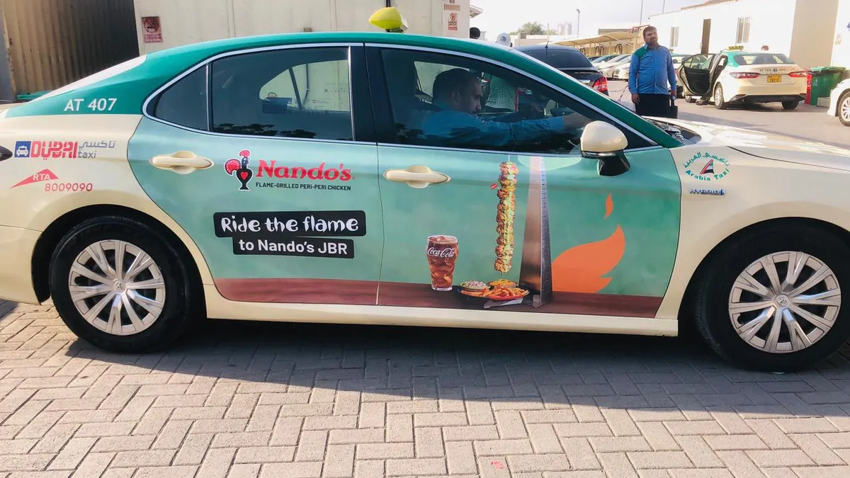 Nando Taxi Campaign in Dubai