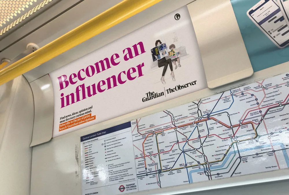 Tube car panel ad format