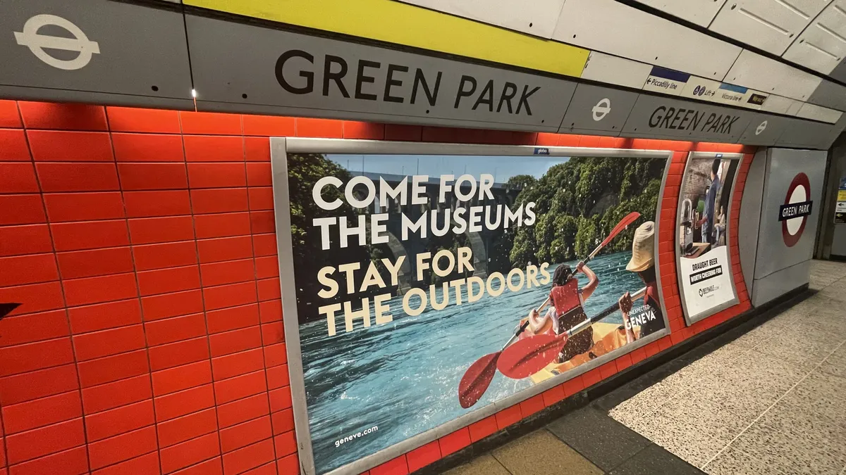 Geneva Tourism Campaign on the Tube